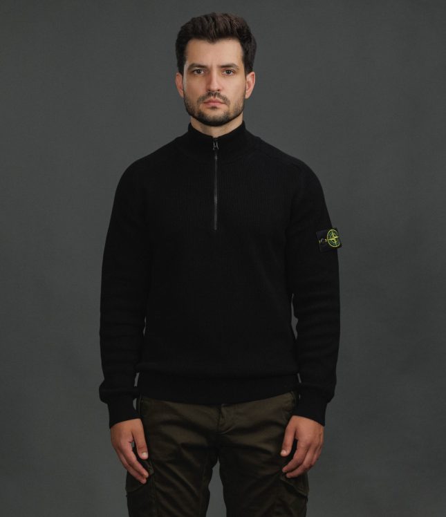 Чоловічий светр STONE ISLAND 155100124-S00D8 V0029, колір чорний | Ціна 23999 грн, фото 2