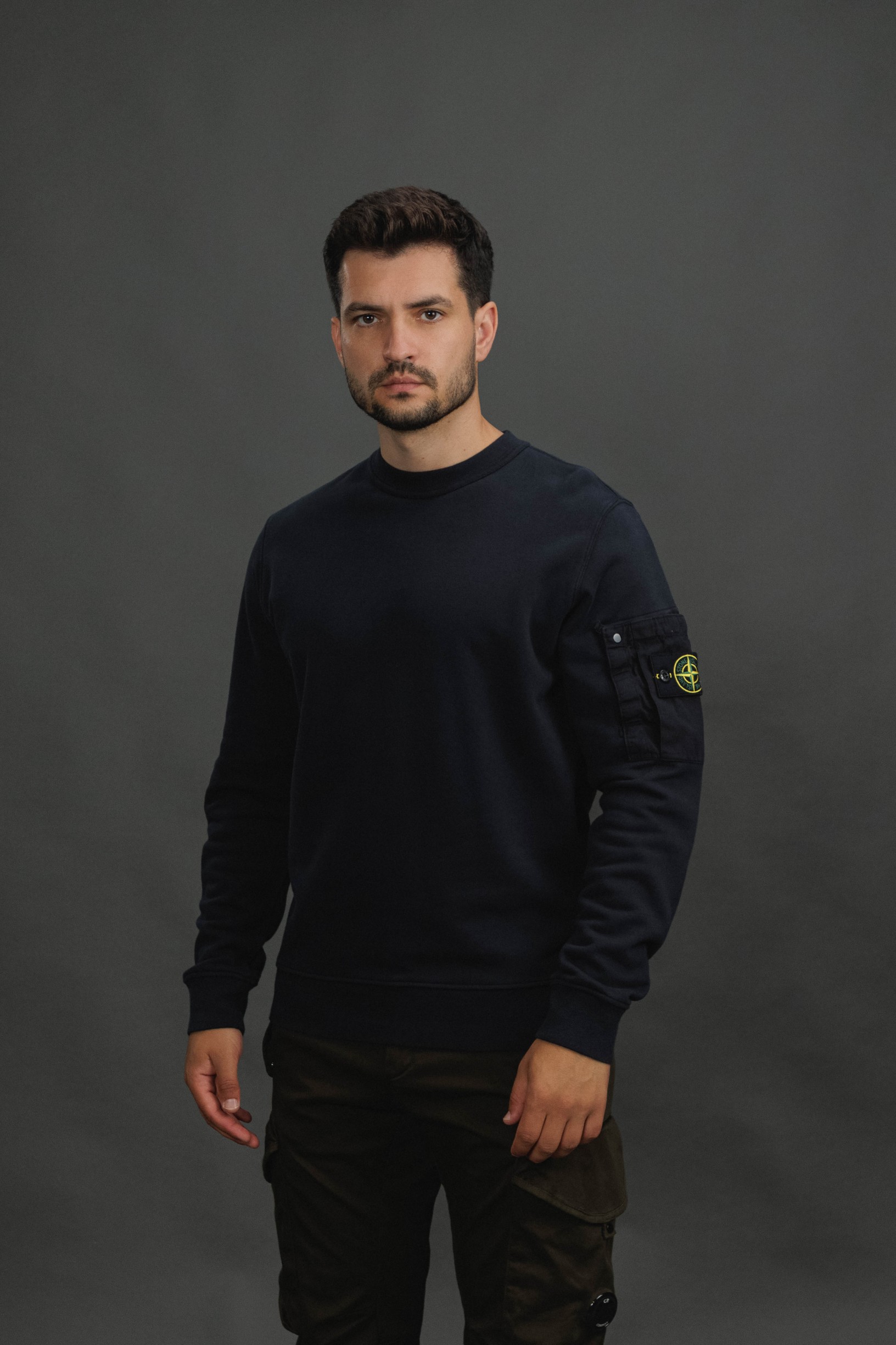 Чоловічий світшот STONE ISLAND 156100019-S0410 V0020, колір синій
