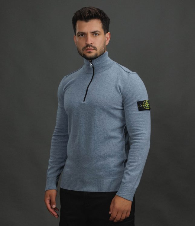Чоловічий светр STONE ISLAND 155100012-S00B4 V0024, колір блакитний | Ціна 22999 грн, фото 1