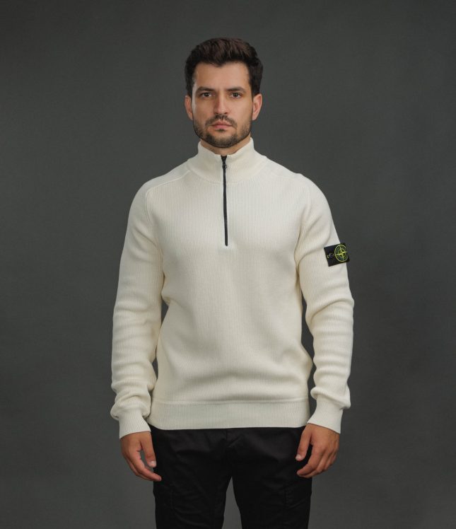 Чоловічий светр STONE ISLAND 155100124-S00D8 V0093, колір бежевий | Ціна 23999 грн, фото 2