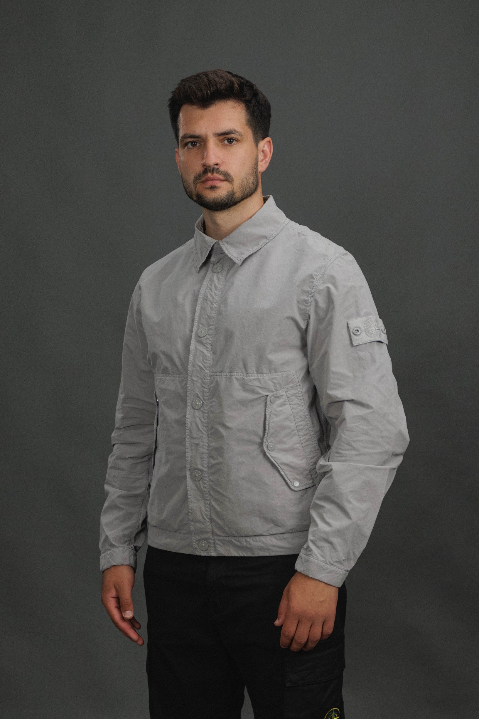 Чоловіча куртка STONE ISLAND DAVID LIGHT-TC S.I. GHOST 154100036-S0F33 V0064, колір сірий