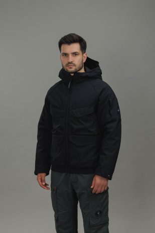 Чоловіча куртка C.P. COMPANY SHELL-R LONG JACKET CMOW004A 006097A COL:999, колір чорний
