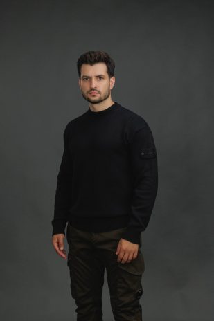 Чоловічий светр STONE ISLAND 155100063-S00FA V0029, колір чорний