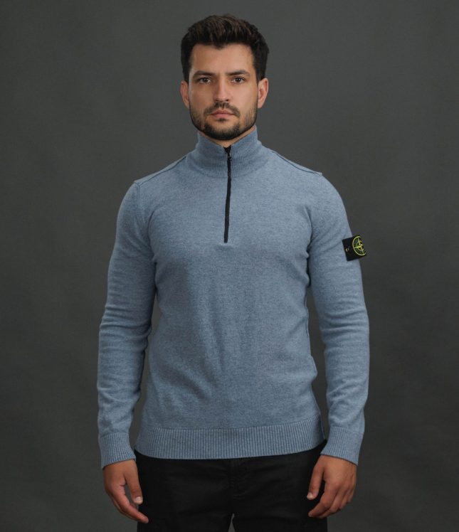 Чоловічий светр STONE ISLAND 155100012-S00B4 V0024, колір блакитний | Ціна 22999 грн, фото 2