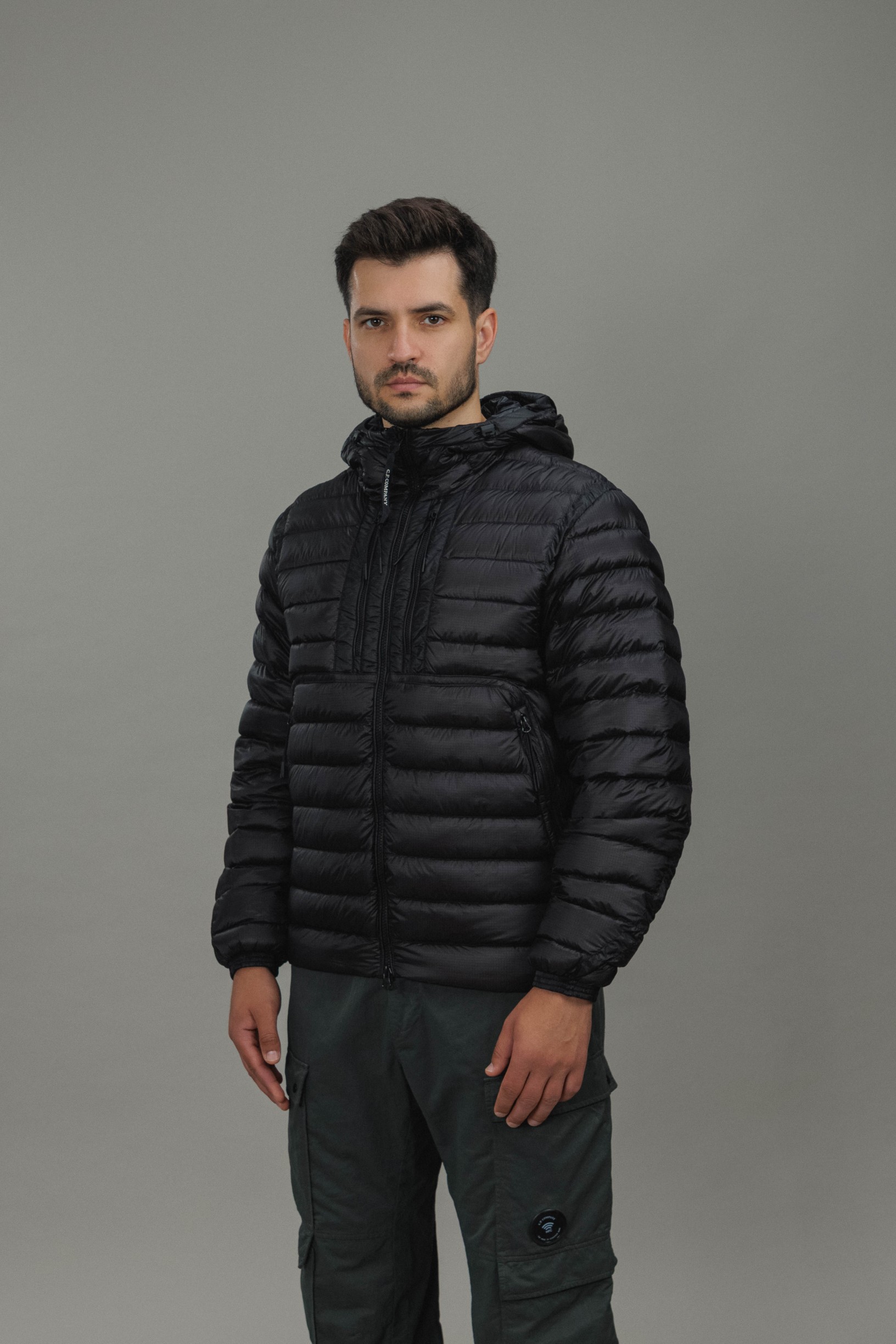 Чоловіча куртка C.P. COMPANY D.D. SHELL GOGGLE JACKET CMOW021A 110416A COL:999, колір чорний