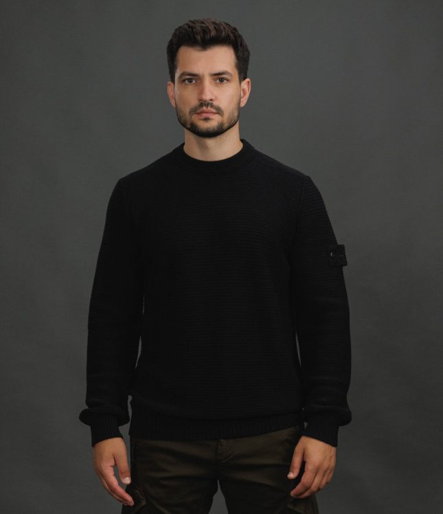 Чоловічий светр STONE ISLAND 155100032-S00FA V0029, колір чорний | Ціна 30999 грн, фото 2