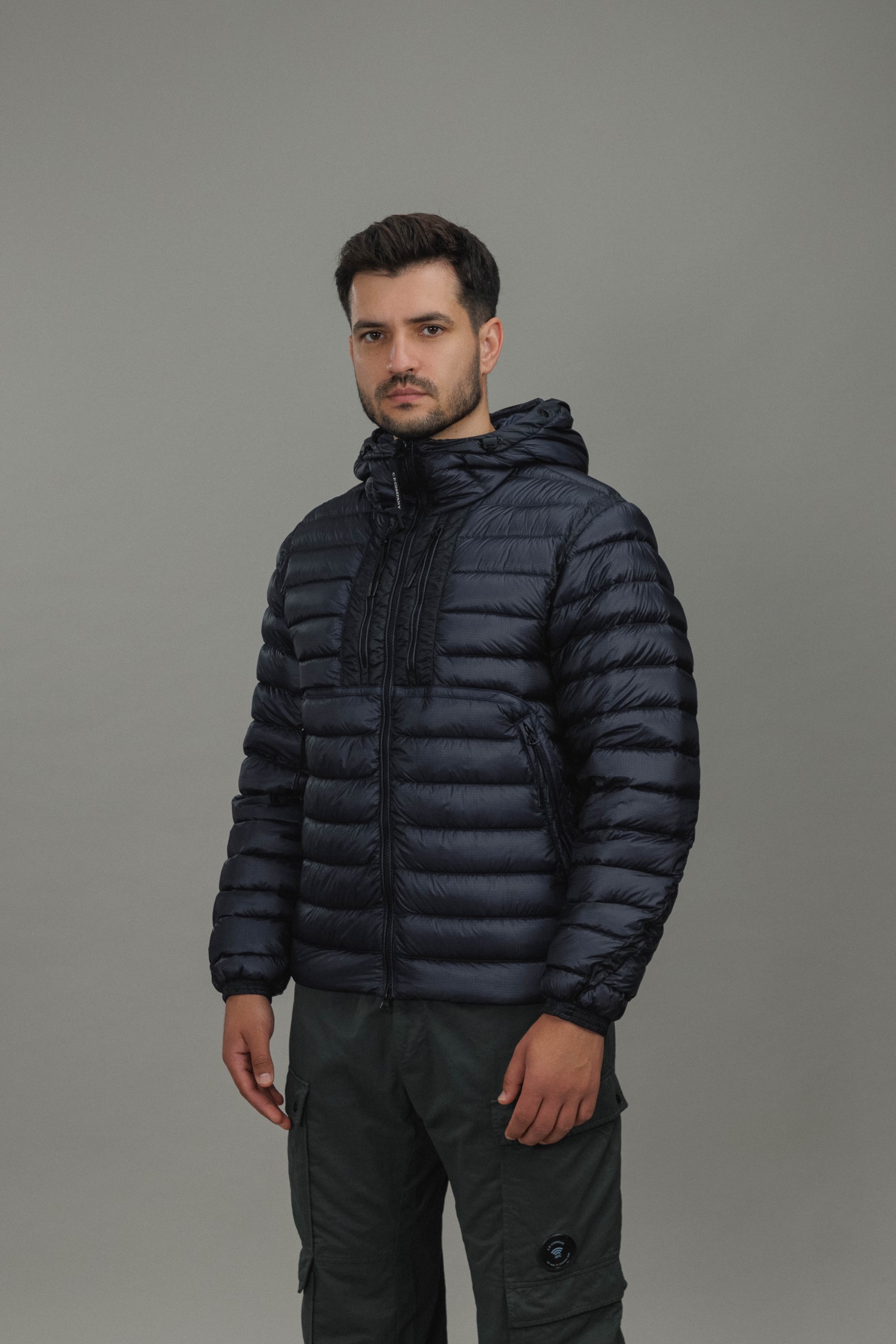 Чоловіча куртка C.P. COMPANY D.D. SHELL GOGGLE JACKET CMOW021A 110416A COL:888, колір синій
