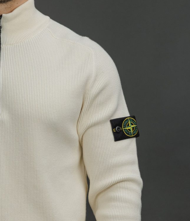 Чоловічий светр STONE ISLAND 155100124-S00D8 V0093, колір бежевий | Ціна 23999 грн, фото 4