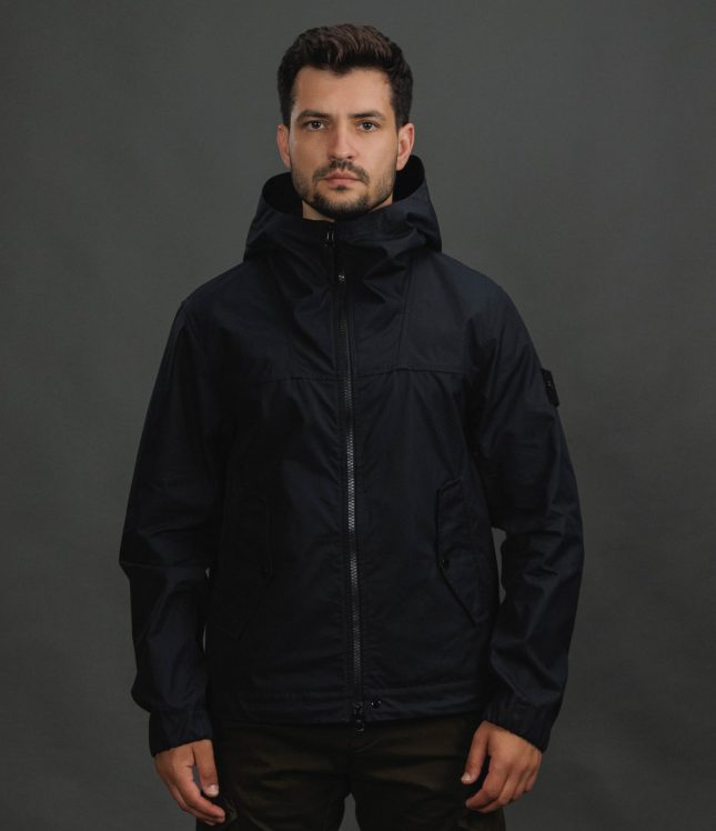 Чоловіча куртка STONE ISLAND ALL-WEATHER COTTON CANVAS S.I. GHOST 154100037-S0F01 V0029, колір чорний | Ціна 62999 грн, фото 2