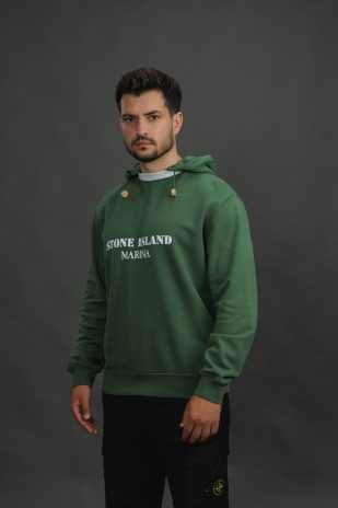 Чоловіче худі STONE ISLAND 156100054-S0X31 V005l, колір зелений