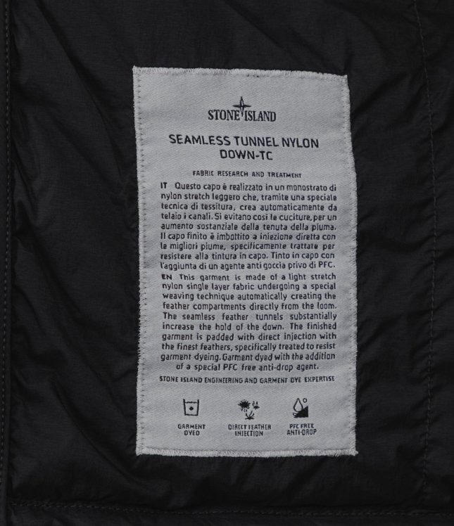 Чоловіча куртка STONE ISLAND SEAMLESS TUNNEL NYLON DOWN-TC 154100106-S0183 V0029, колір чорний | Ціна 44999 грн, фото 7