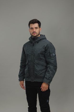 Чоловіча куртка C.P. COMPANY HEAVY CHROME GOGGLE JACKET CMOW034A 110535G COL:985, колір сірий