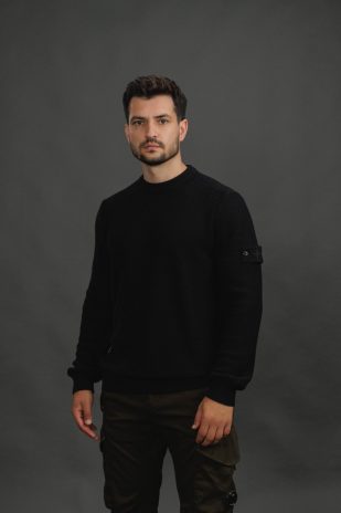 Чоловічий светр STONE ISLAND 155100032-S00FA V0029, колір чорний