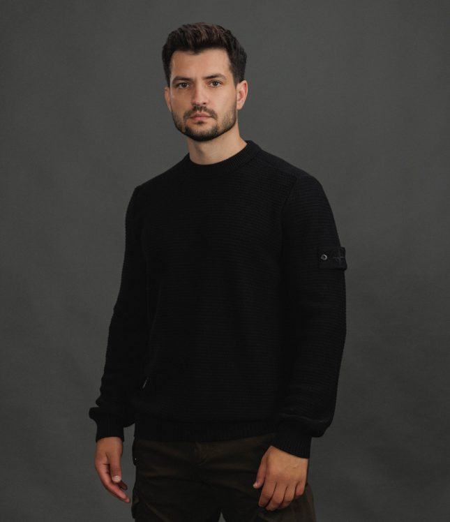 Чоловічий светр STONE ISLAND 155100032-S00FA V0029, колір чорний | Ціна 30999 грн, фото 1