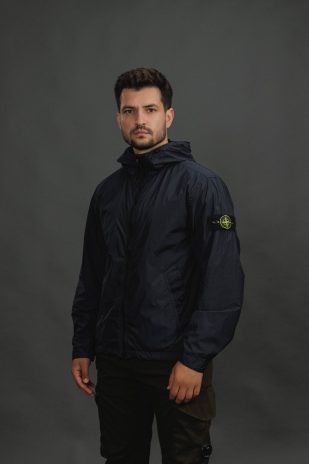 Чоловіча куртка STONE ISLAND GARMENT DYED CRINKLE REPS NY 154100001-S0A23 V0020, колір синій