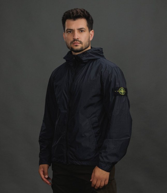 Чоловіча куртка STONE ISLAND GARMENT DYED CRINKLE REPS NY 154100001-S0A23 V0020, колір синій | Ціна 35999 грн, фото 1
