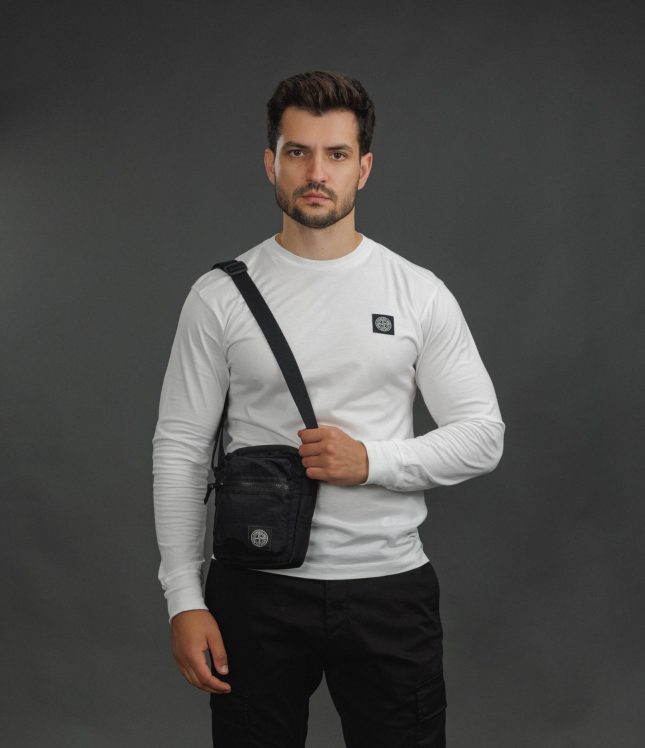 Чоловіча сумка STONE ISLAND L2S159200015-S0251 V0029, колір чорний | Ціна 13999 грн, фото 2