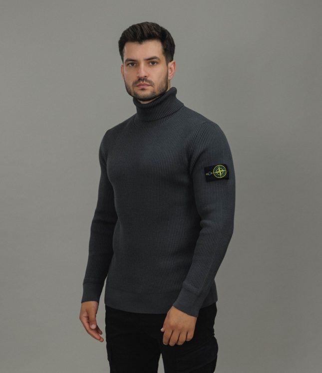 Чоловічий гольф STONE ISLAND 155100052-S00C2 V0062, колір сірий | Ціна 25999 грн, фото 1