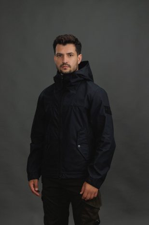 Чоловіча куртка STONE ISLAND ALL-WEATHER COTTON CANVAS S.I. GHOST 154100037-S0F01 V0029, колір чорний