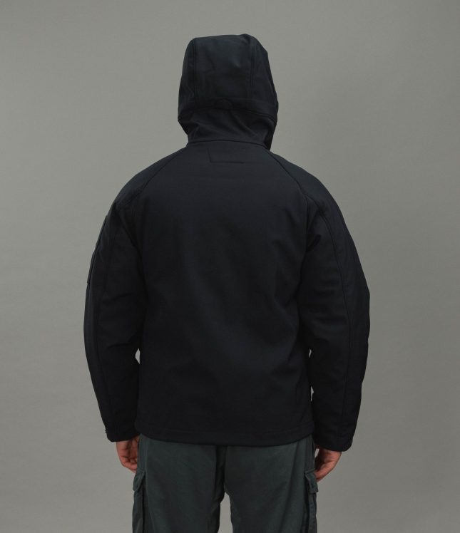Чоловіча куртка C.P. COMPANY SHELL-R LONG JACKET CMOW004A 006097A COL:999, колір чорний | Ціна 32499 грн, фото 7