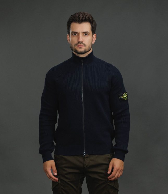Чоловічий светр STONE ISLAND 155100126-S00D8 V0020, колір синій | Ціна 25999 грн, фото 2