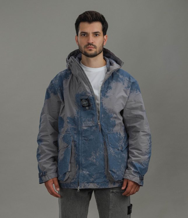 Чоловіча куртка STONE ISLAND HAND PAINTED DAVID LIGHT-TC 15Q100031-S0434 V0060, колір сірий | Ціна 112999 грн, фото 2