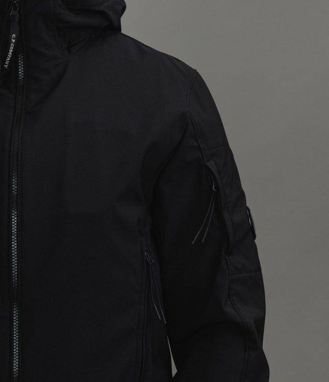 Чоловіча куртка C.P. COMPANY SHELL-R MEDIUM JACKET CMOW729A 005968A COL:999, колір чорний | Ціна 20499 грн, фото 4