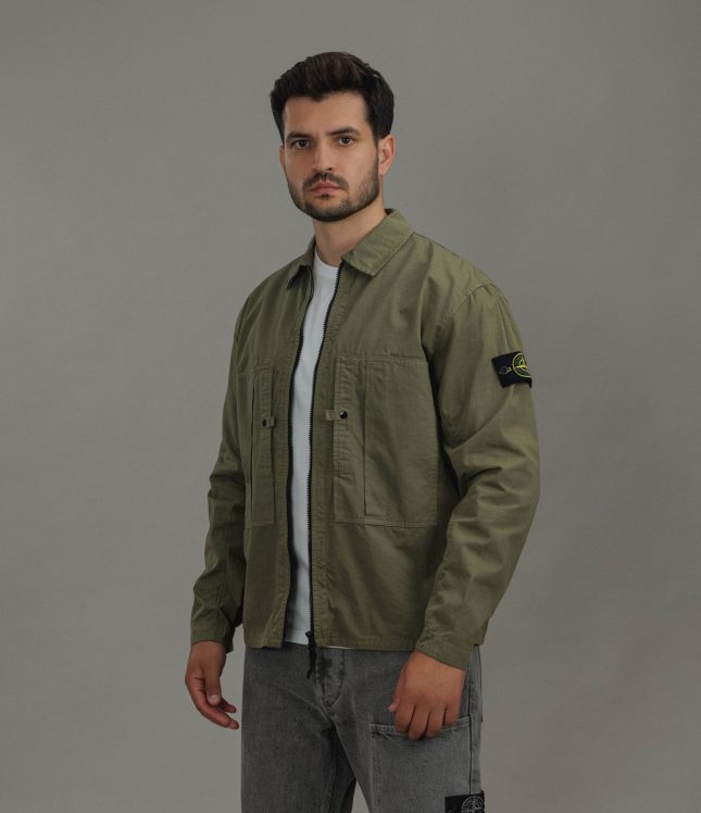 Чоловічий оверширт STONE ISLAND 151200005-S0298 V005G, колір зелений | Ціна 27499 грн, фото 2