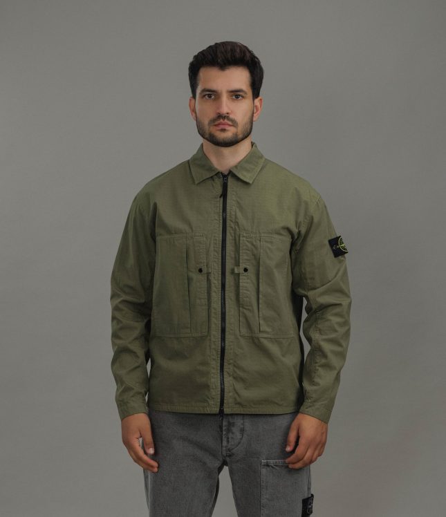 Чоловічий оверширт STONE ISLAND 151200005-S0298 V005G, колір зелений | Ціна 27499 грн, фото 3