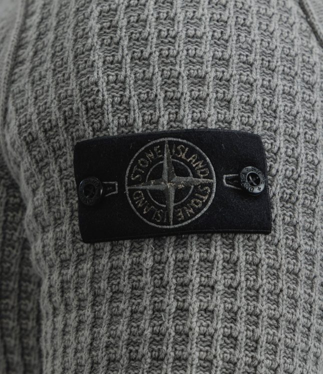 Чоловічий светр STONE ISLAND MINERAL DYED 155100034-S00TC V0060, колір сірий | Ціна 51499 грн, фото 7