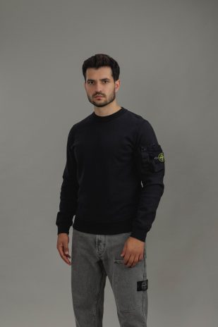 Чоловічий світшот STONE ISLAND 156100019-S0410 V0029, колір чорний
