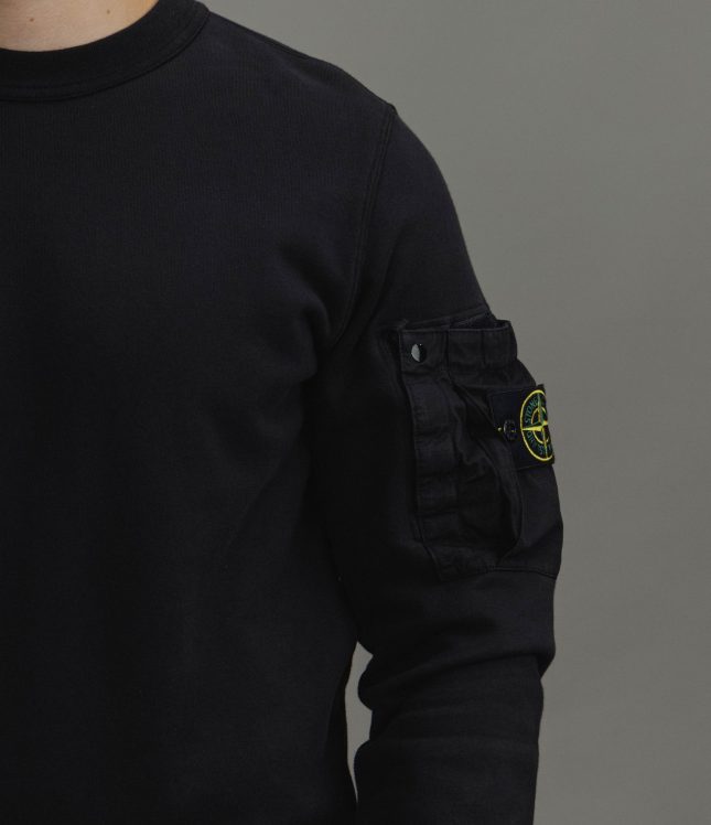 Чоловічий світшот STONE ISLAND 156100019-S0410 V0029, колір чорний | Ціна 19999 грн, фото 4