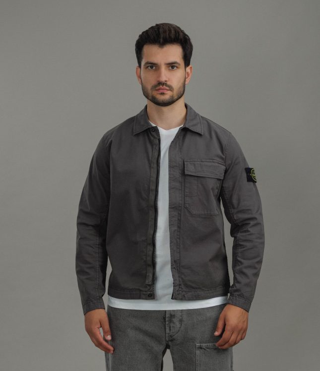 Чоловічий оверширт STONE ISLAND 151200013-S0A10 V0065, колір сірий | Ціна 27499 грн, фото 4