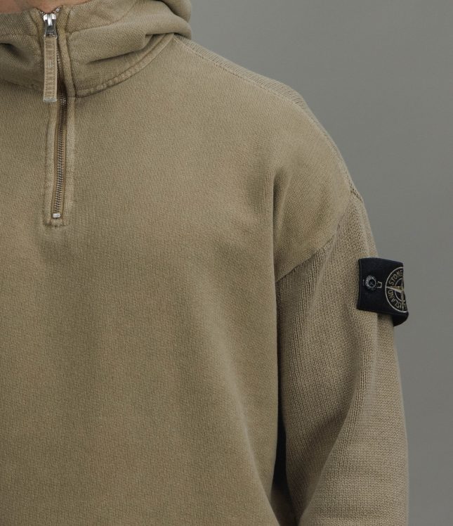 Чоловіче худі STONE ISLAND MIXED FABRIC IN MINERAL DYED 155100033-S00TB V005G, колір зелений | Ціна 47999 грн, фото 5
