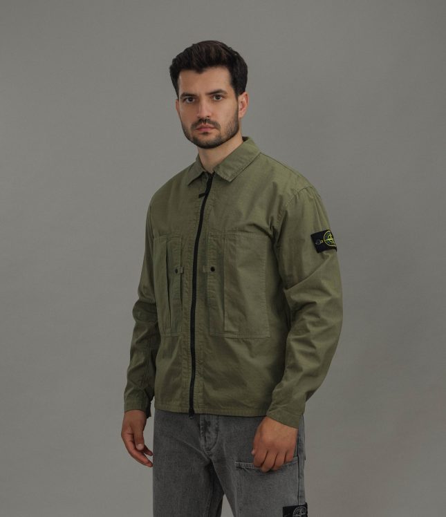 Чоловічий оверширт STONE ISLAND 151200005-S0298 V005G, колір зелений | Ціна 27499 грн, фото 1