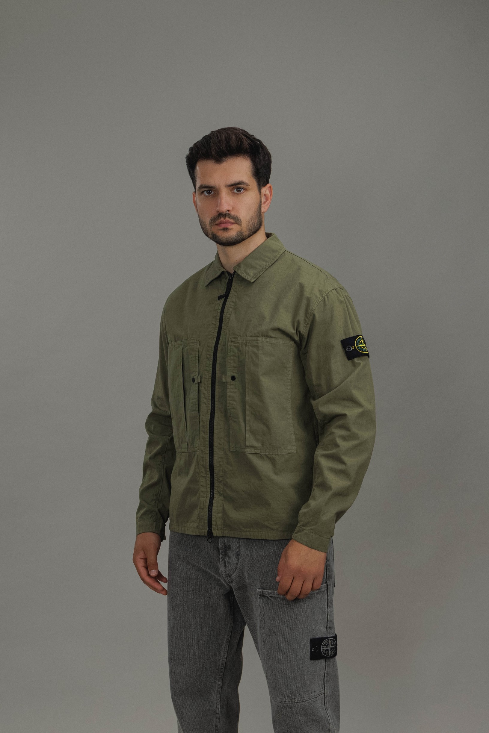Чоловічий оверширт STONE ISLAND 151200005-S0298 V005G, колір зелений