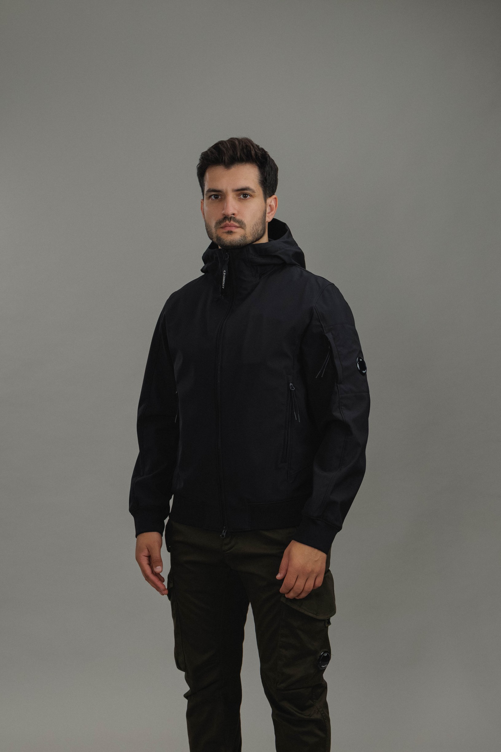 Чоловіча куртка C.P. COMPANY SHELL-R MEDIUM JACKET CMOW729A 005968A COL:999, колір чорний