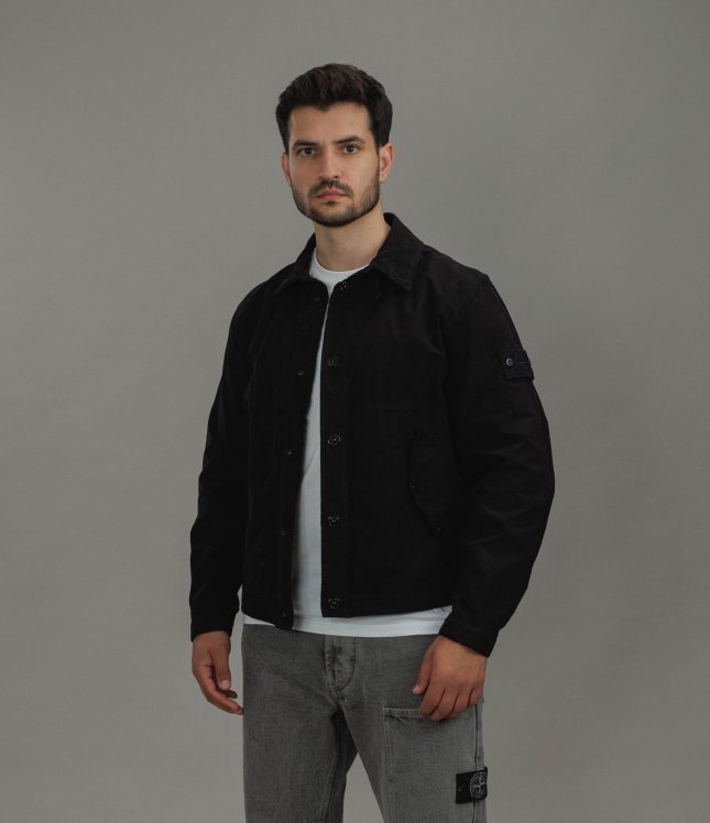 Чоловіча куртка STONE ISLAND DAVID LIGHT-TC S.I. GHOST 154100036-S0F33 V0029, колір чорний | Ціна 53499 грн, фото 2