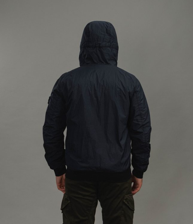 Чоловіча куртка STONE ISLAND GARMENT DYED CRINKLE REPS NY 154100110-S0A23 V0020, колір синій | Ціна 47999 грн, фото 9