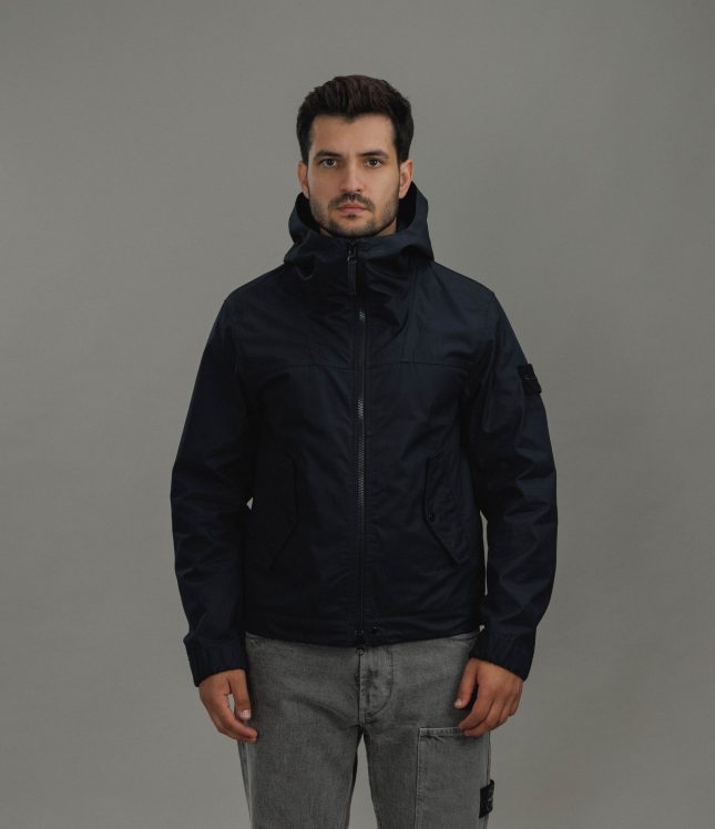 Чоловіча куртка STONE ISLAND ALL-WEATHER COTTON CANVAS S.I. GHOST 154100037-S0F01 V0029, колір чорний | Ціна 62999 грн, фото 2