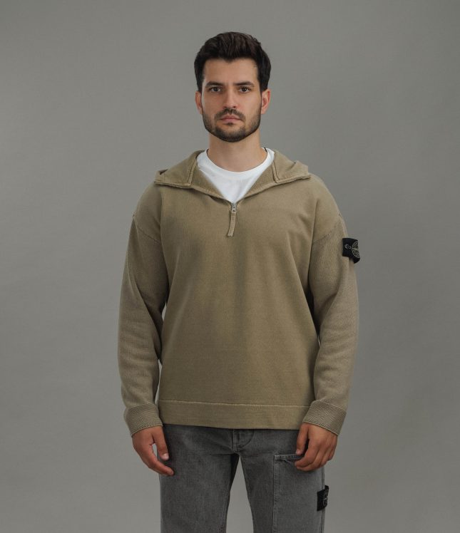 Чоловіче худі STONE ISLAND MIXED FABRIC IN MINERAL DYED 155100033-S00TB V005G, колір зелений | Ціна 47999 грн, фото 3