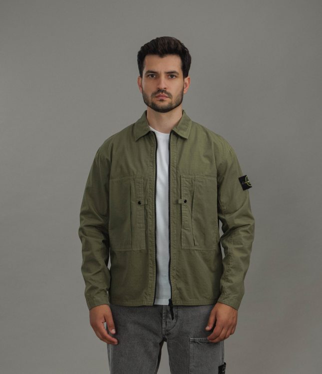 Чоловічий оверширт STONE ISLAND 151200005-S0298 V005G, колір зелений | Ціна 27499 грн, фото 4