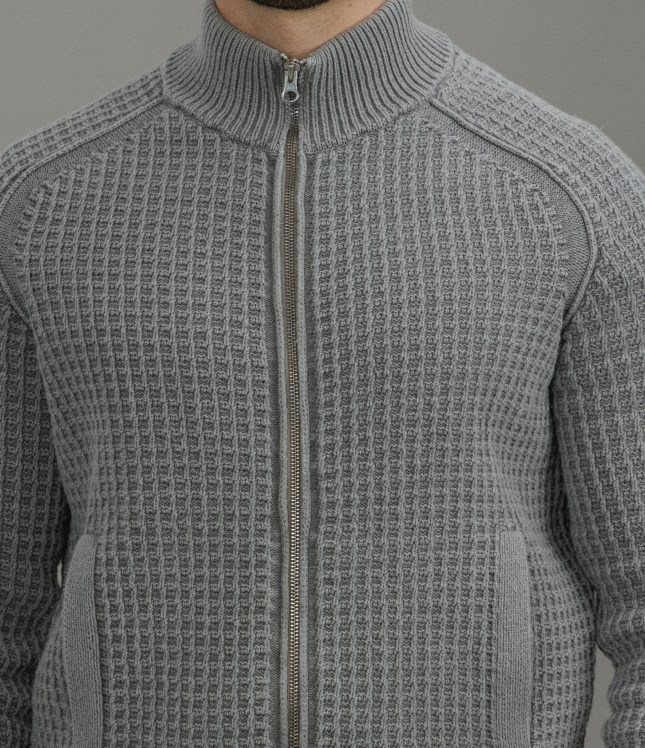 Чоловічий светр STONE ISLAND MINERAL DYED 155100034-S00TC V0060, колір сірий | Ціна 51499 грн, фото 4