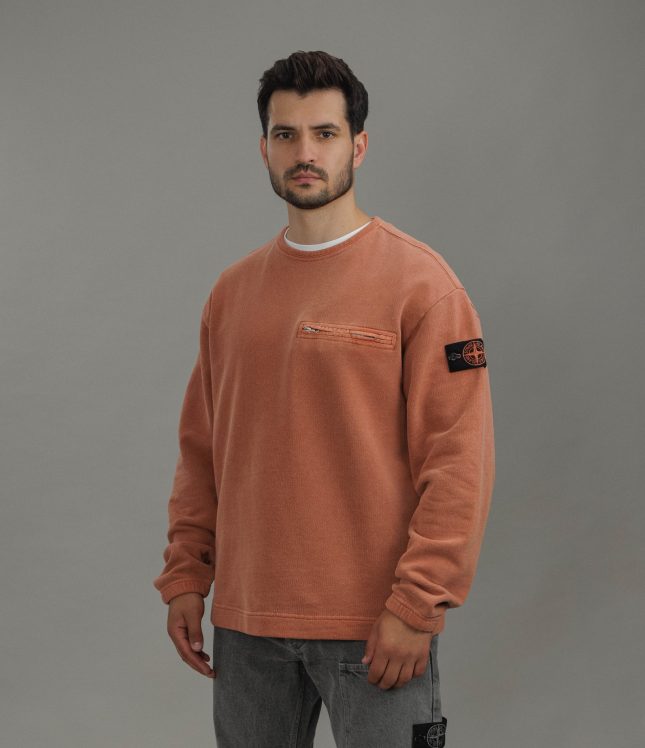 Чоловічий світшот STONE ISLAND MINERAL DYED 156100028-S00T7 V0015, колір рожевий | Ціна 33999 грн, фото 1