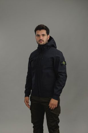 Чоловіча куртка STONE ISLAND SOFT SHELL-R e.dye® TECHNOLOGY 15Q100004-S0B22 V0029, колір чорний