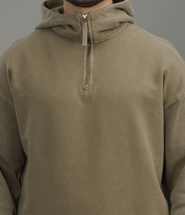Чоловіче худі STONE ISLAND MIXED FABRIC IN MINERAL DYED 155100033-S00TB V005G, колір зелений | Ціна 47999 грн, фото 4