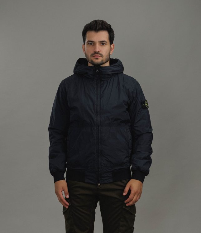 Чоловіча куртка STONE ISLAND GARMENT DYED CRINKLE REPS NY 154100110-S0A23 V0020, колір синій | Ціна 47999 грн, фото 2