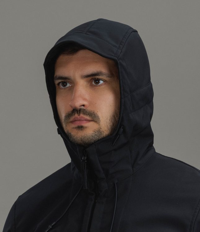 Чоловіча куртка STONE ISLAND SOFT SHELL-R e.dye® TECHNOLOGY 15Q100004-S0B22 V0029, колір чорний | Ціна 36999 грн, фото 6