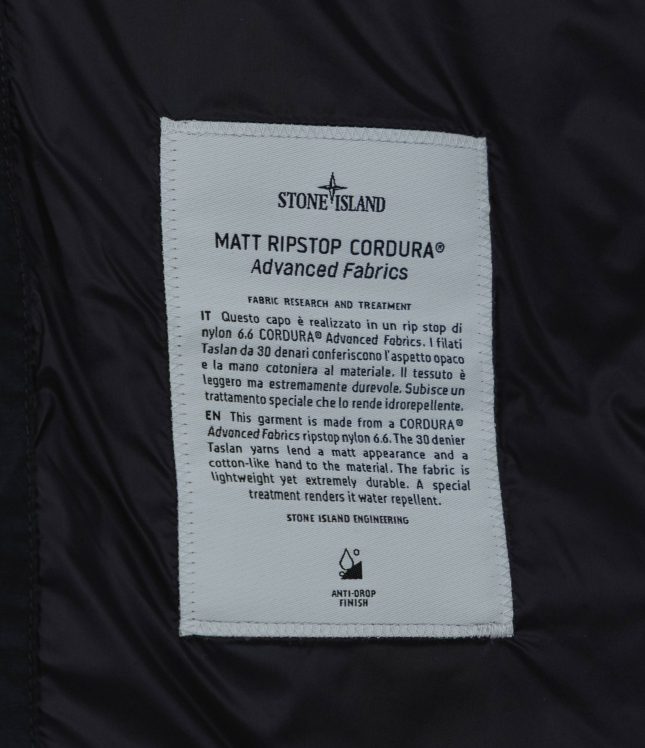 Чоловіча куртка STONE ISLAND MATT RIPSTOP CORDURA® DOWN JACKET 154100013-S0483 V0029, колір чорний | Ціна 59999 грн, фото 9