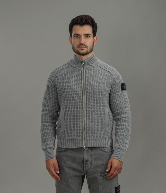 Чоловічий светр STONE ISLAND MINERAL DYED 155100034-S00TC V0060, колір сірий | Ціна 51499 грн, фото 2